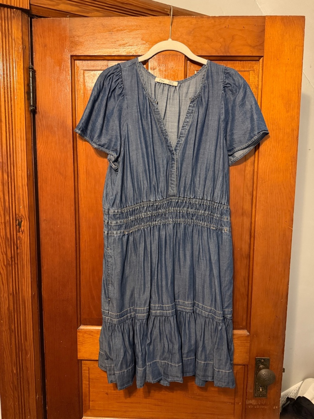 Denim-Style Dress in Blue